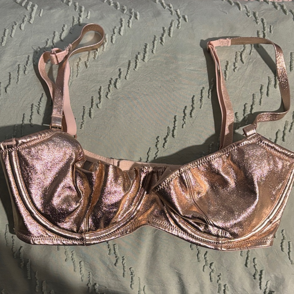 Victoria's Secret Metallic Gold Bra